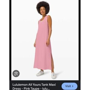 Lululemon Athletica Pink Midi Dress